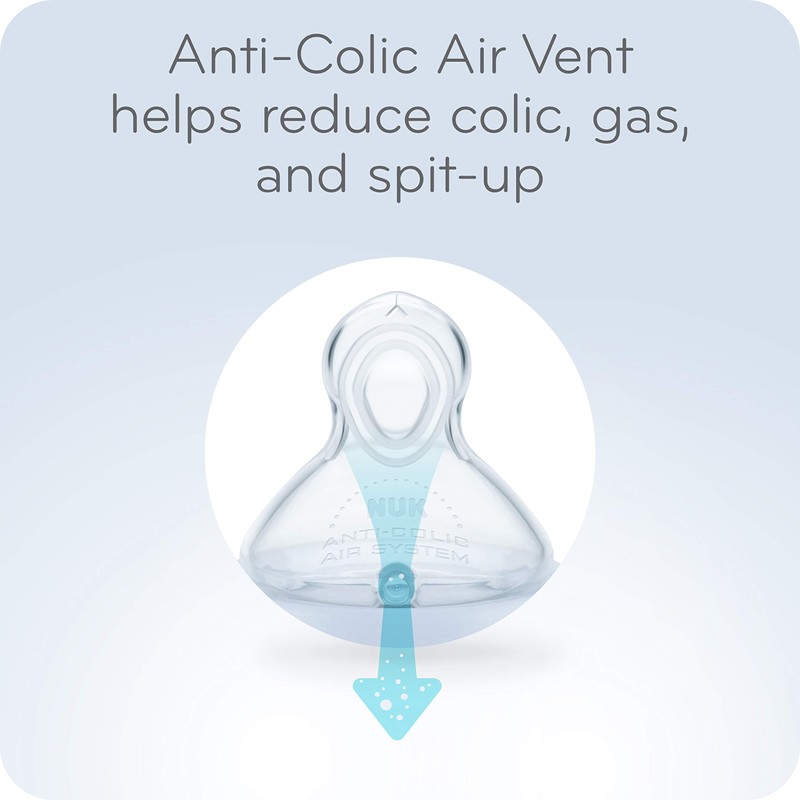 NUK Smooth Flow Anti-Colic Bottle, 5 Oz, 3 Pack