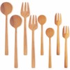 Nagao Sao Tree Dinner Cutlery Set of 8 Wood Natural