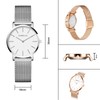 Garrulax Women's Ultra Thin Case Analogue Quartz Watch 36 mm,