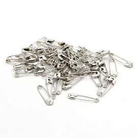 1000 Exquisite and Small 19mm Safety pins, Metal Sewing Clothing Accessories, Trimming and Fixing Safety pins (Silver)