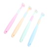 4pcs Three Sided Toothbrush Soft Bristles Three Head Teeth Cleaner