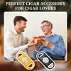 CLZOONG Cigar Cutter Guillotine, Metal Cut Sharp Double Blade Cut