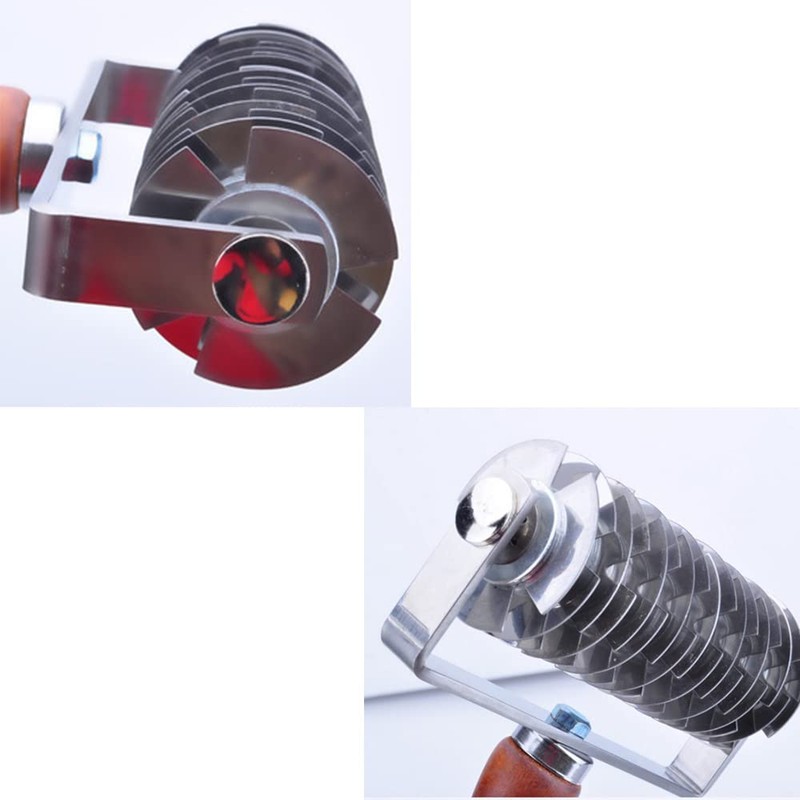 Stainless Steel Lattice Roller Cutter Pizza Bread Pastry Lattice Roller