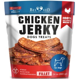 UD_Chicken Jerky Dog Treats 1.5 Lb   Human Grade Pet Snacks & Grain Free Organic Meat   All Natural High Protein Dried Strips