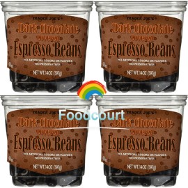 Trader Joe's 4 Packs Trader Joe's Dark Chocolate Covered Espresso Beans 14 oz Each Pack