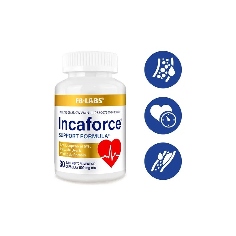 Incaforce® Apoya La Presión Arterial Saludable Sabor Sin Sabor