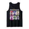 Power Rangers Graphic Color Character Helmet Panels Tank Top