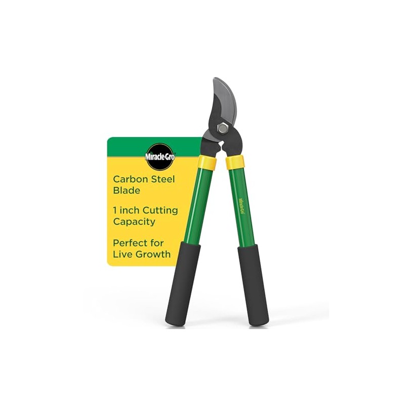 Miracle-Gro 15 in. Bypass Lopper for Tree Branch Trimming and