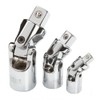 Gasea 3pcs 1/4" 3/8" 1/2" Drive Impact Universal Joint Socket