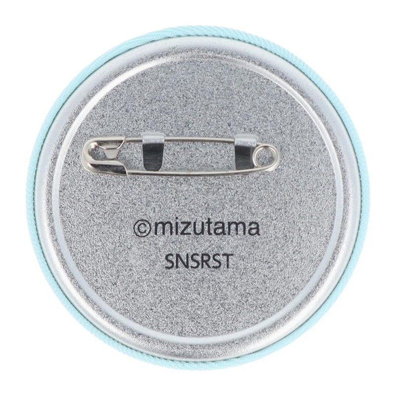 Sunstar Stationery mizutama S8346917 Can Badge Embroidered, Light Blue