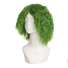 MapofBeauty Fahion Cosplay Costume Curly Synthetic Wig (Mixed Green)