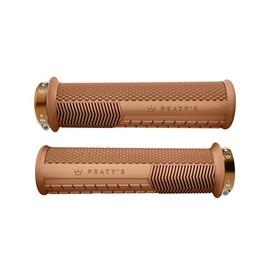 Peaty's Monarch Grips - Gum/Knurl/Thick - Race Control, Durable, Ergonomic Finger Bars, Comfort Thumb Pad, All Day Riding, All Weather & Terrain, MTB Enduro Downhill Ebike Mountain Bike