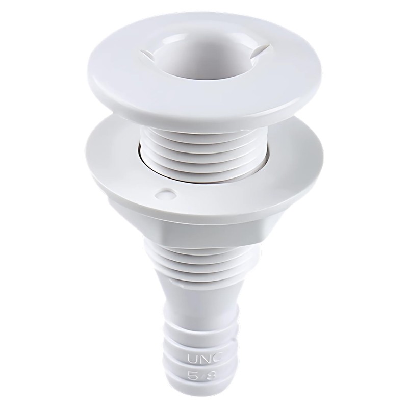 SEAFLO ⅝” Thru Hull Fitting Marine Boat, Polypropylene, Plastic Drain
