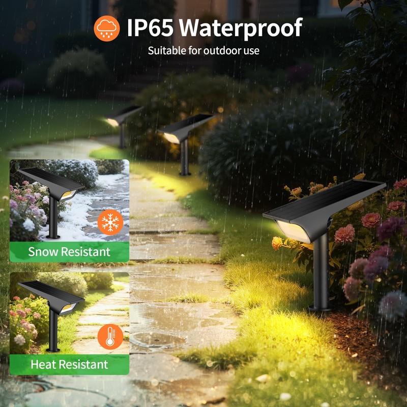 Lightonight Solar Light Outdoor Waterproof IP68, 56 LED 3 Color