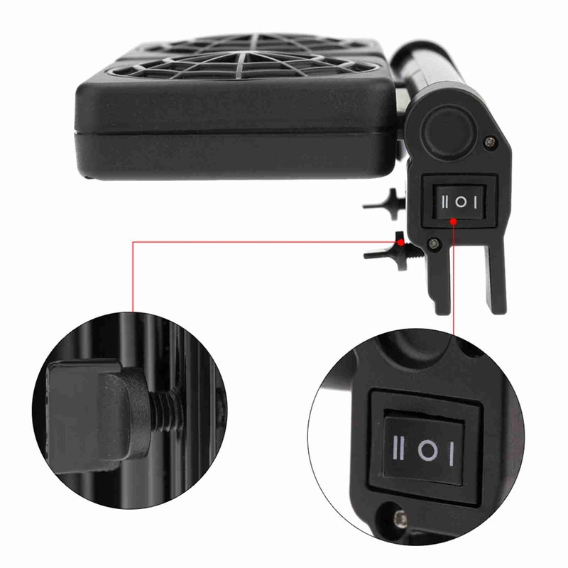 Aquarium Cooling Fan Fish Tank Cold Wind Chiller Adjustable 2