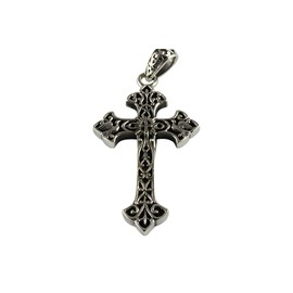 myringshop Cross Lily Pendant Jesus Silver 925 Silver Pendant, Sterling Silver