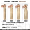 Tape-In Real Hair Extensions, Ash Blonde, 40 cm, Pack of