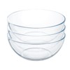 FOYO 5 Inch Glass Mixing Bowls Set - Round, Small
