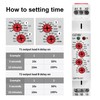 GEYA Asymmetric Cycle Time Relay 2SPDT 16A AC230V Cycler Repeat