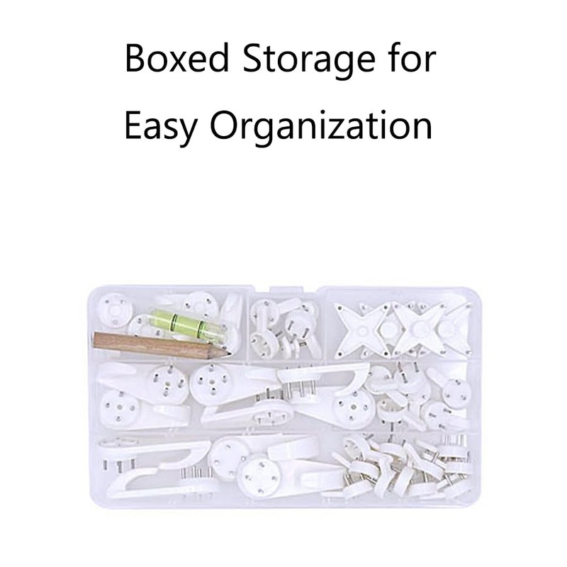 TopHomer 43 Pcs Concrete Wall Hooks Picture Frame Hangers Without
