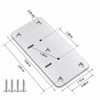 Cabinet Hinge Repair Plates Set of 10 – Stainless Steel