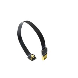 Short Soft Slim HDMI FPV HDMI Cable Micro HDMI Male 90 Degree Angled Male to Standard HDMI Full HDMI Normal HDMI Male for Gopro Sony Alpha A7RII A7SII A9 A6500 A6300（Not for Sony A6000 (20CM)