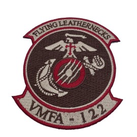 VMFA-122 Flying Leathernecks Desert Tan Patch – Plastic Backing