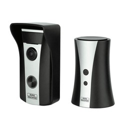 Burg-WÄCHTER WLAN Video Door Intercom, Electronic Door Viewer with Bell, Camera and Monitor, 5 m Night Vision, HD, Door eGuard DG 8500, Black/Silver