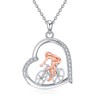 HOPEEZZ Cycling Necklace for Women Sterling Silver Cyclist Ggifts Jewelry