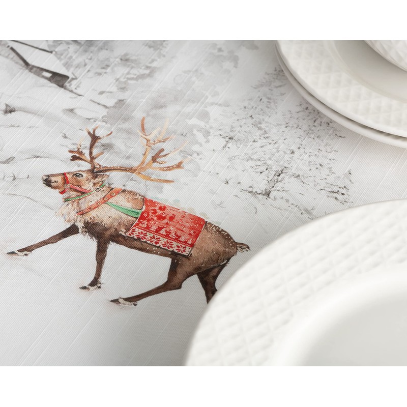 Maison d' Hermine Christmas Tradition 100% Cotton Tablecloth Kitchen Dining