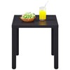 Yaheetech Outdoor Side Table, Small Metal Square Side Table, Easy
