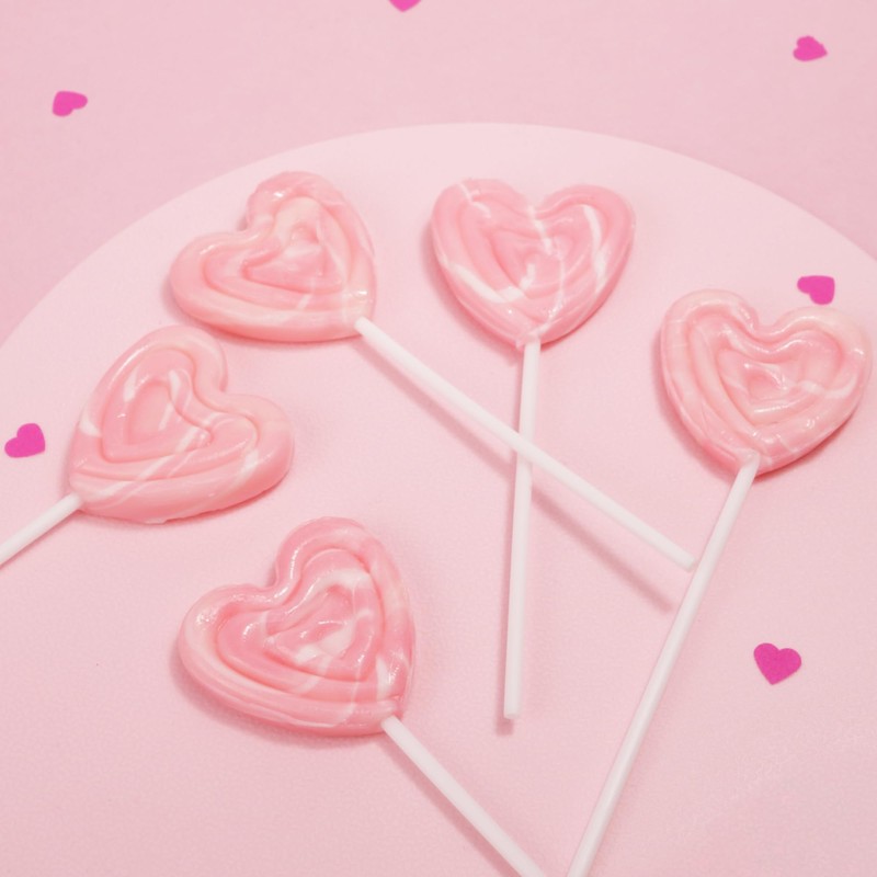 Sweetzo Swirl Lollipops, Individually Wrapped Suckers, Birthday Party Candy, Strawberry
