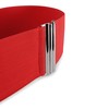 BlackButterfly 3 Inch Elastic Vertical Buckle Waist Belt (Red, 3XL)