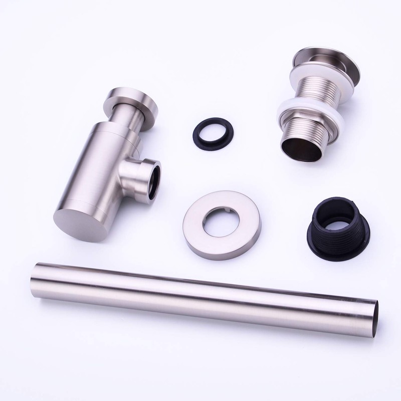 GORDEE Bathroom Sink Stopper P-Trap Complete Set Adjustable 1-1/4 Bottle