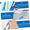 TOVINANNA 2pcs Leather Scissor Covers Durable Trimming Tool Protection Sleeve