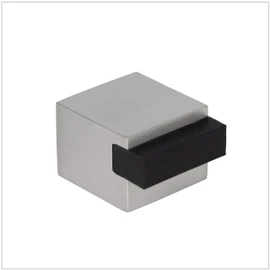 Quadratischer Türstopper, selbstklebend, Edelstahl, 25x25x25mm, weiß