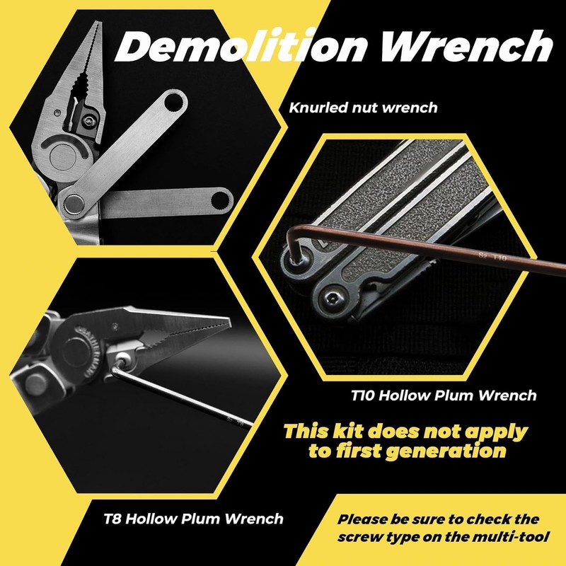 Wrench Set for Multi-Tools - Includes 2 304 Stainless Steel