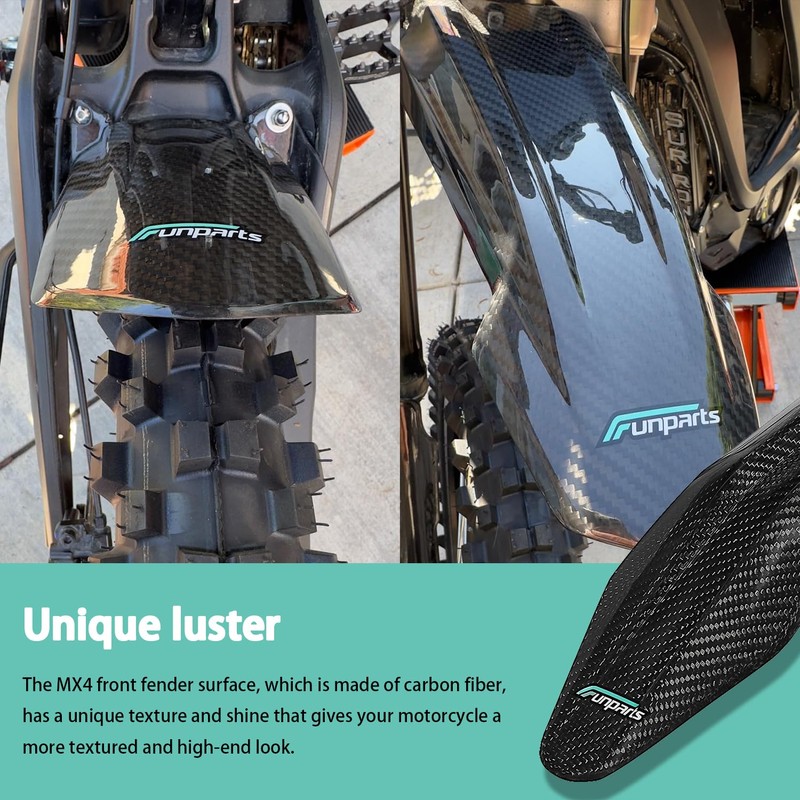 Funparts Carbon Fiber Front Fender Mudguard for Talaria Sting MX3