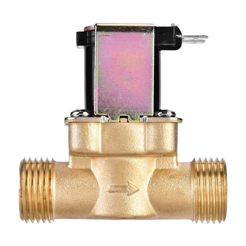 G1/2" DC 24V Normally Closed Brass Electric Solenoid Magnetic Valve