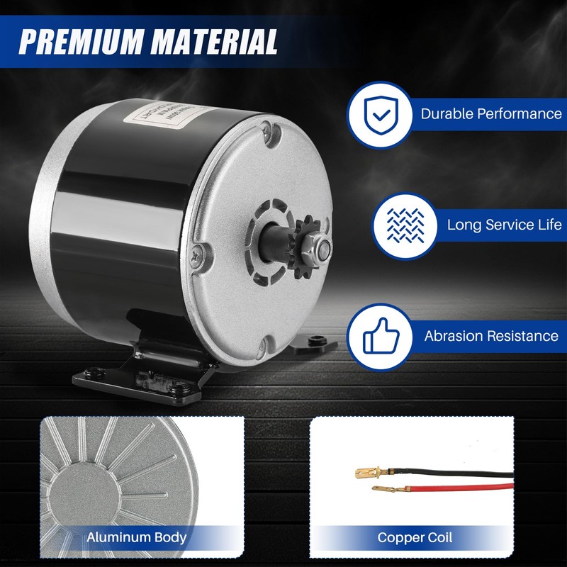MYFULLY 24V DC 350W Brushed Permanent Magnet Electric Motor Generator
