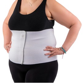 AltroCare 4 Panel, 12" high, Plus Size Post Surgery Abdominal Binder, Fits 30" to 45" Waist