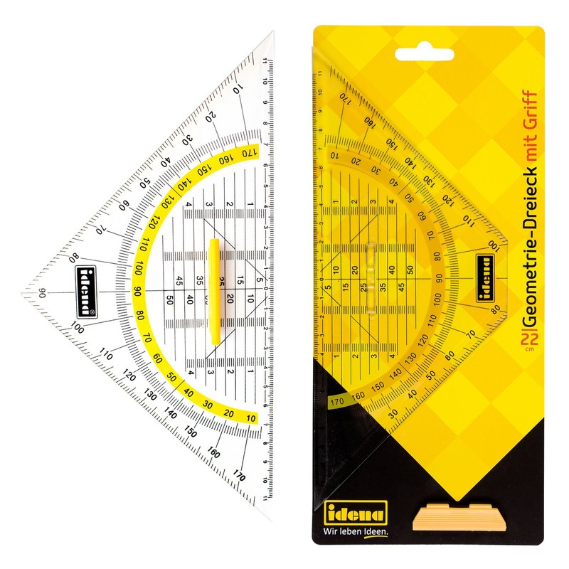 Idena 602043 Set Square with Handle 22 cm Transparent 1