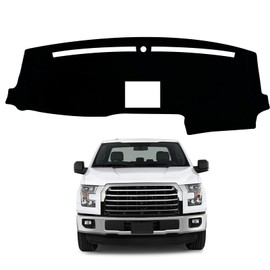 MusTree Dash Cover Mat Fit for Ford F150 2015-2020/2017-2022 F250 F350 F450 Super Dduty /2018-2021 Expedition with Light Sensor Dashboard Cover Pad Accessories