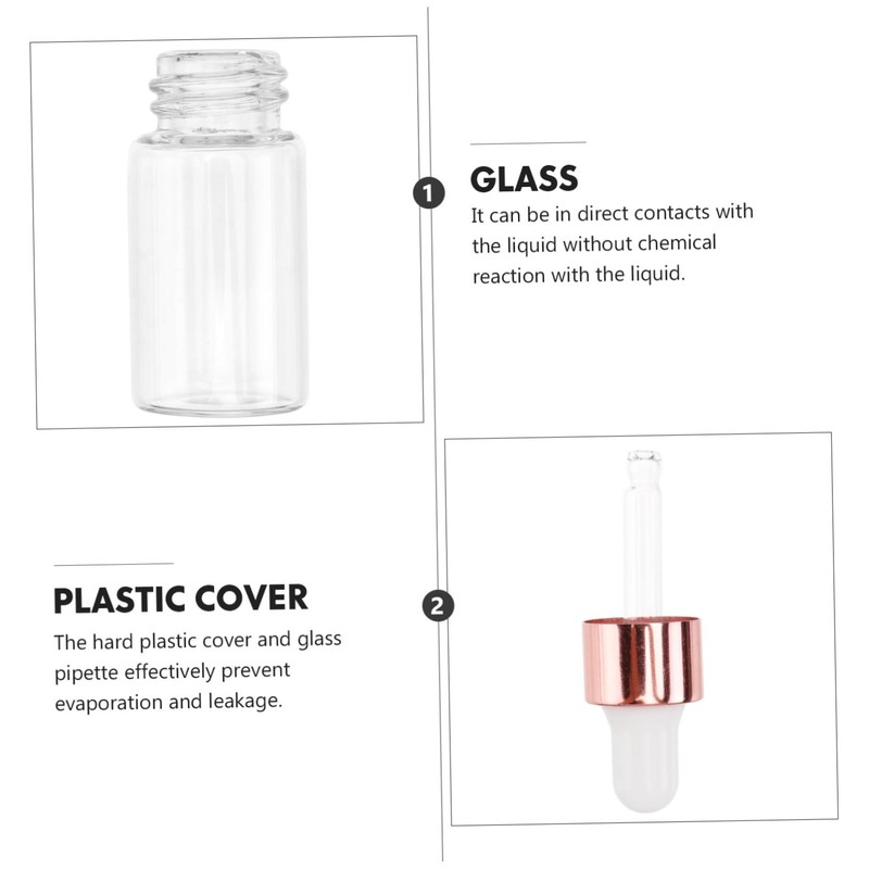 CIYODO 30pcs 3ml Essential Oil Bottles Oil Dispenser Bottles for