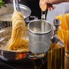 Tessco 4 Pcs Pasta Strainer, 4.7" x 5.2'' Stainless Steel