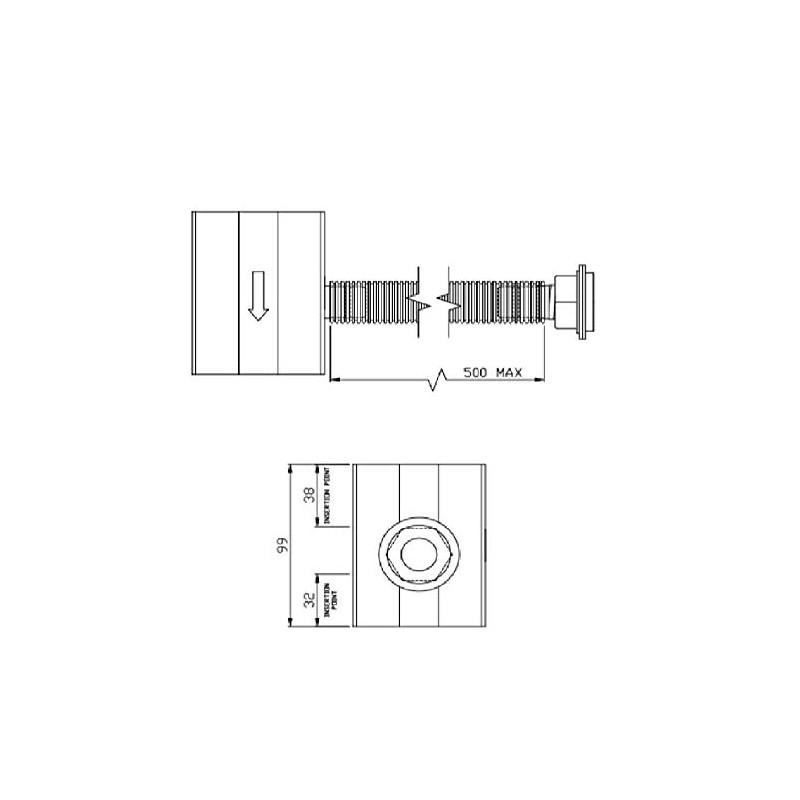 FLOSAVER rainwater Diverter White