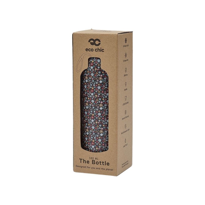 Eco Chic Reusable Thermal Bottle Stainless Steel Leakproof Insulated Water