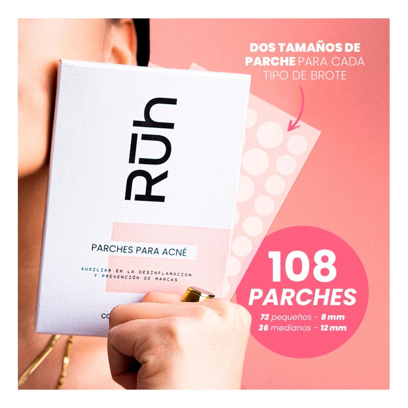 🔥 Parches para acné caja con 108 piezas absorben grasa