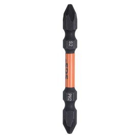 HARFINGTON Impact Tough Phillips Screwdriver Power Bits 6.35mm PH2 1/4" Hex Shank 2.56" Length S2 Steel Magnetic Double Ended Cross Head Hex Bits Industrial Grade Impact Driver Bit