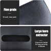 Car Visor Tissue Holder, PU Leather Napkin Box, 2-Pack, Black